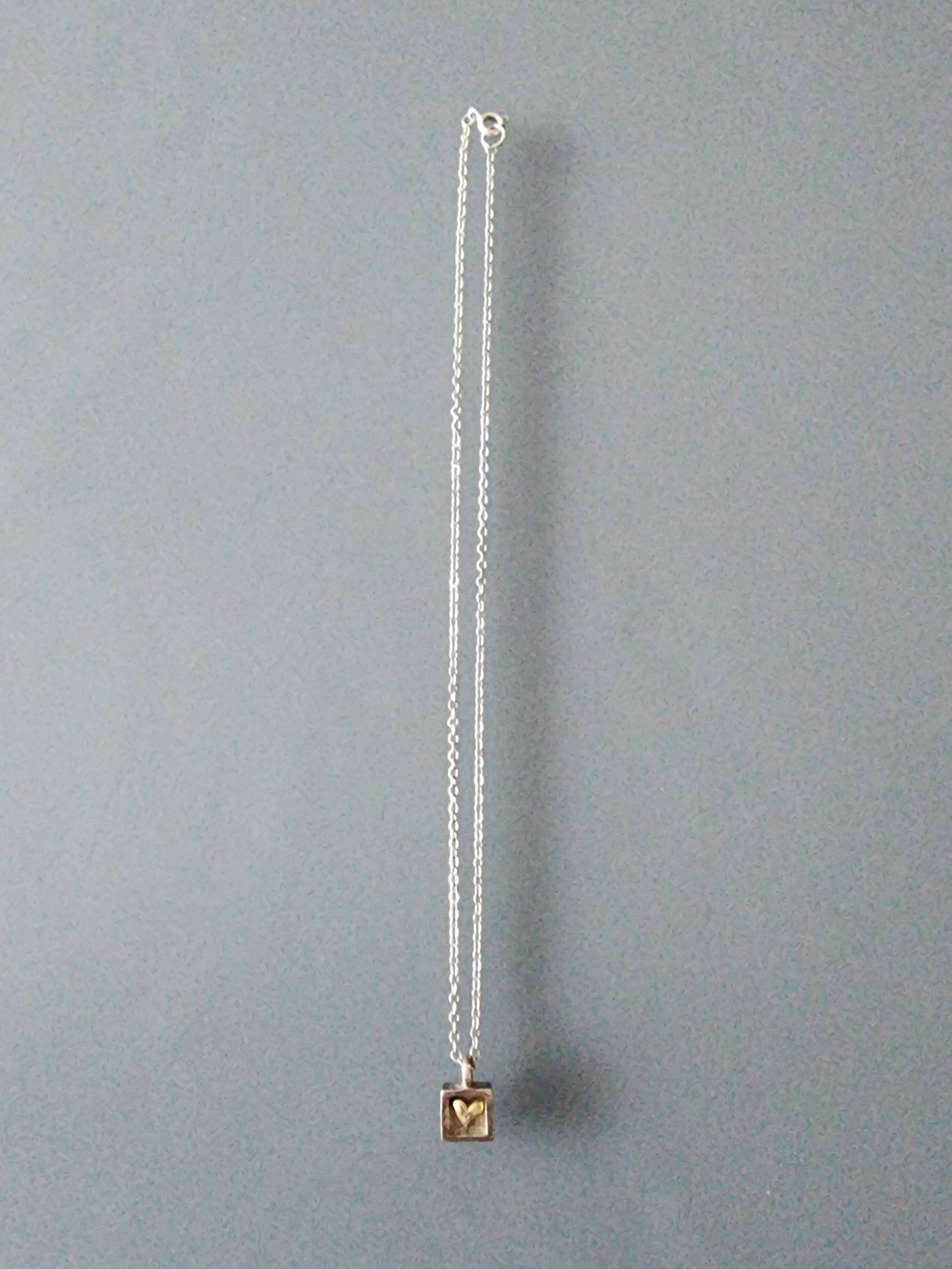925 Sterling Silver Heart Pendant Necklace - Delicate Silver Chain